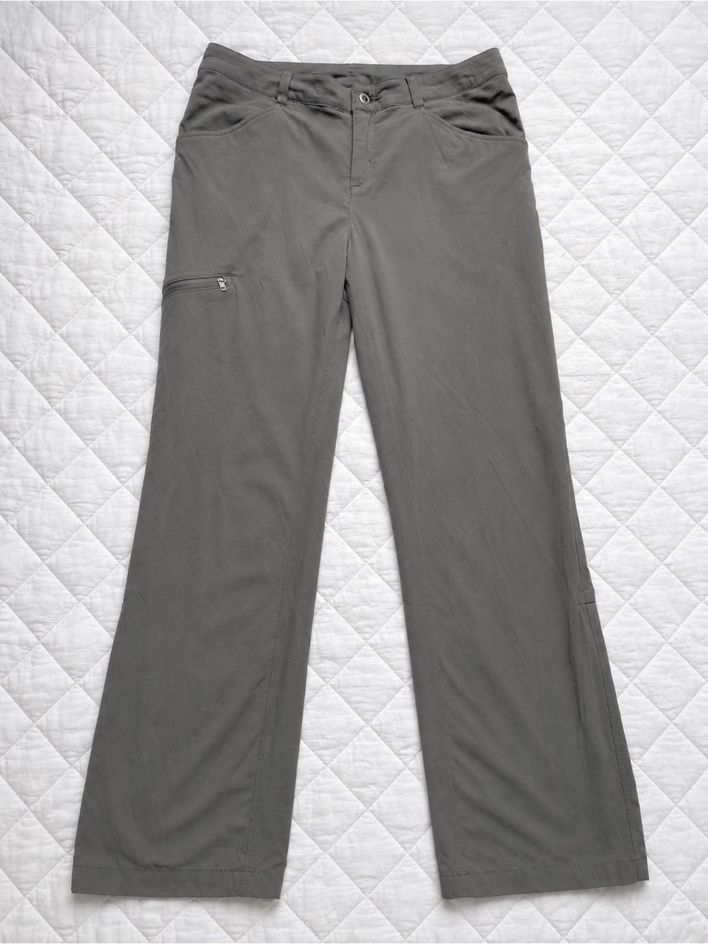 Patagonia Women’s Grey Stretch Hiking Trail Pants Size 8​